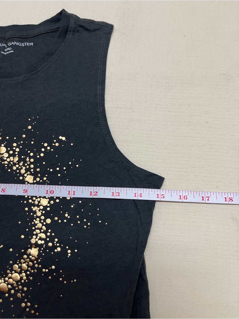Spiritual Gangster S vintage black Trust The Universe muscle tank - Picture 4 of 12